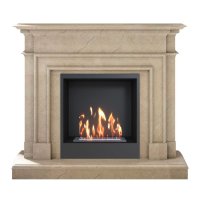 Биокамин в мраморном портале SteelHeat Vancouver S