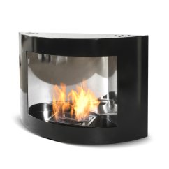 Настенный биокамин Totemic Heat Sculpture, черный