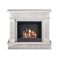 Биокамин в мраморном портале SteelHeat Lima S