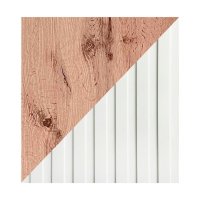 Тумба под ТВ с биокамином SteelHeat LIVORNO IMPULSE 140 см (корпус дуб Вотан / фасады белый)