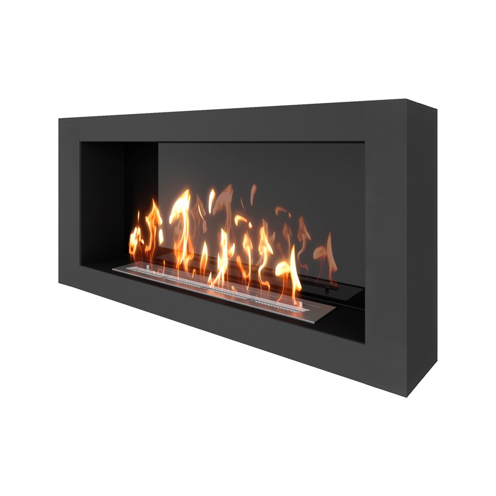 Биокамин SteelHeat WALL ONE 1100 черный