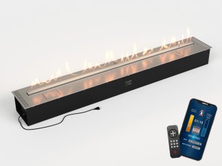 Автоматический биокамин Lux Fire Smart Flame 1900 RC INOX