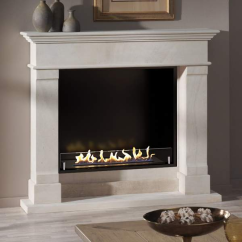 Биокамин в мраморном портале Firezo Aura, стандарт