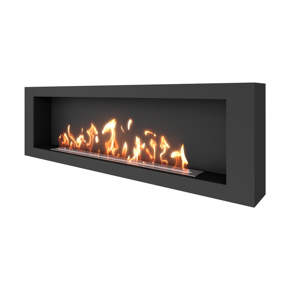 Биокамин SteelHeat WALL LONG 1800 черный Биокамин SteelHeat WALL LONG 1800 черный
