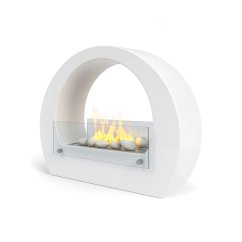 Напольный биокамин Бостон Белый
