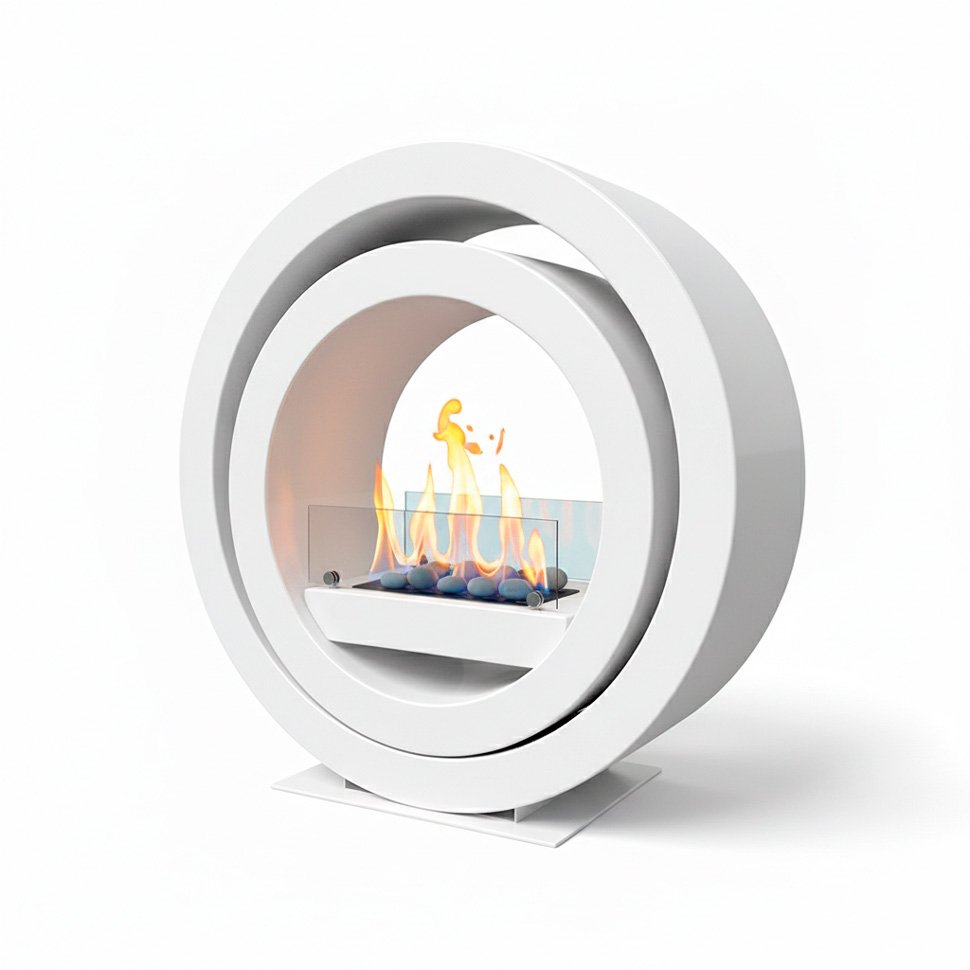 Напольный биокамин Глобус Белый Напольный биокамин Глобус Белый