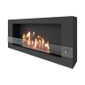Биокамин SteelHeat WALL LONG 1200 LITE черный фото 2