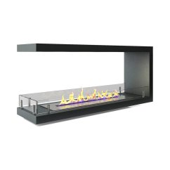 Торцевой сквозной биокамин Firezo Estremita finestra 600, стандарт