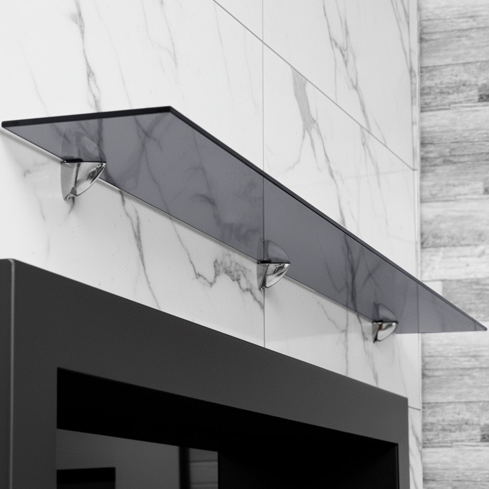Стеклянная полка для биокамина Gray  1800
