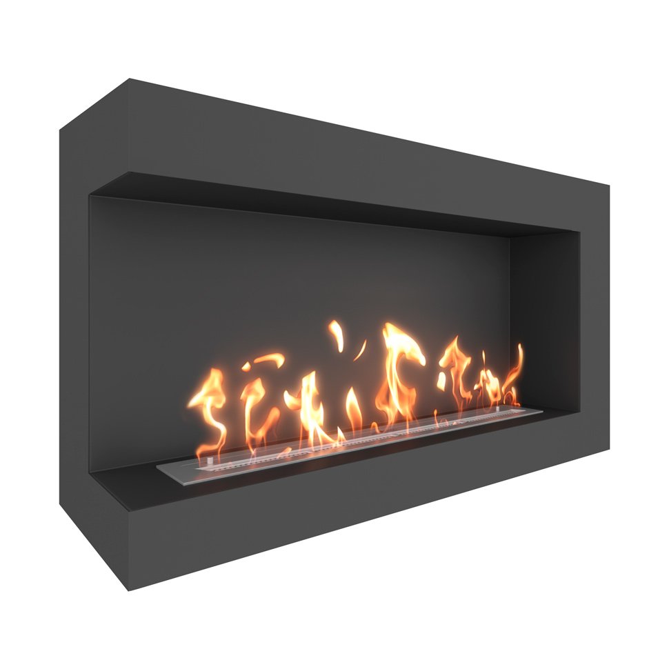 Биокамин угловой SteelHeat GRAND 1100 левый