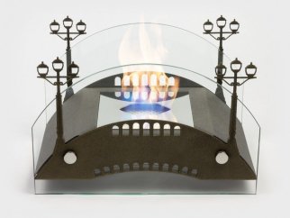 Биокамин настольный Lux Fire Пушкинский мост М (бронза)